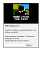 Mobile Screenshot of mentoringforfree.com